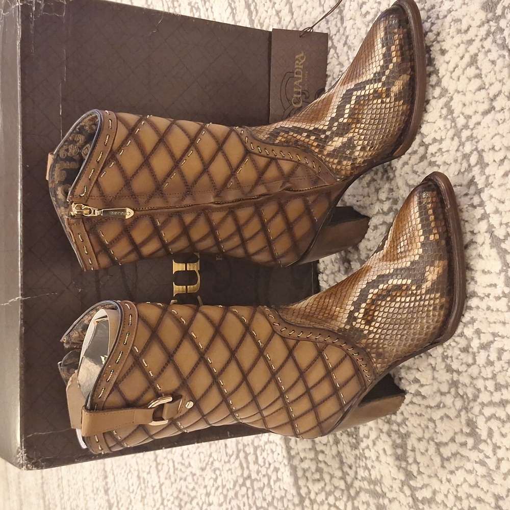 Cuadra Size 9 Brown Leather Cowboy Boots